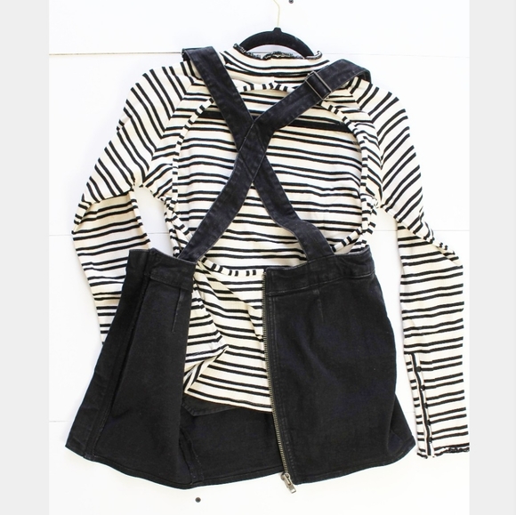 PRE-OWNED H&M DIVIDED DENIM OVERALL SIZE 2 - Picture 4 of 4